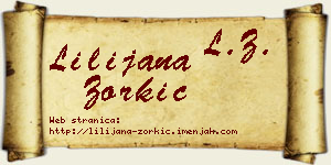 Lilijana Zorkić vizit kartica